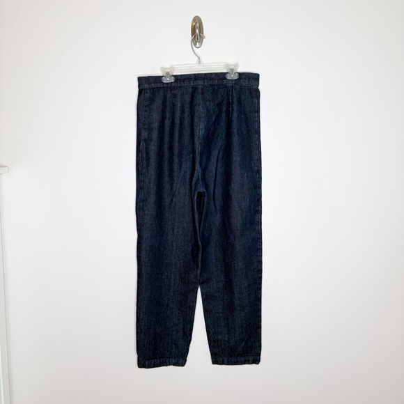 Ilana Kohn High Rise Tapered Straight Leg Jeans Dark Wash Size 12 - Picture 5 of 8